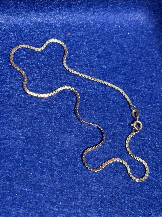 Vintage Jewelry - 10K Solid Gold Chain Anklet